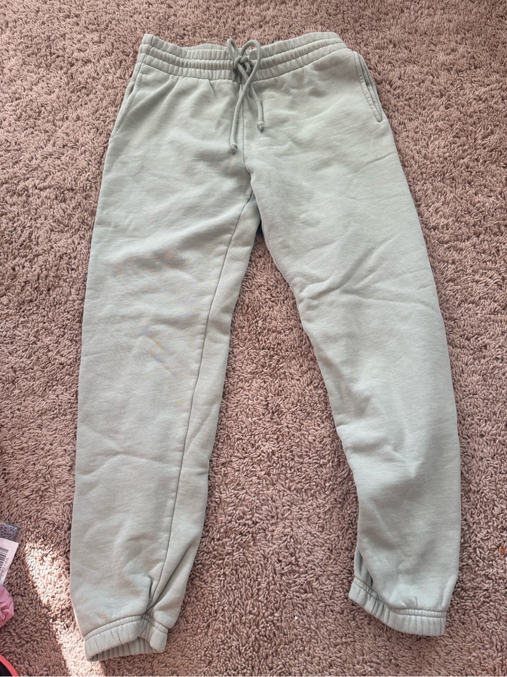 TNA Aritzia Sage Green Drawstring Joggers